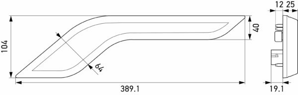 Trim Cover, tail light - Shapeline Style