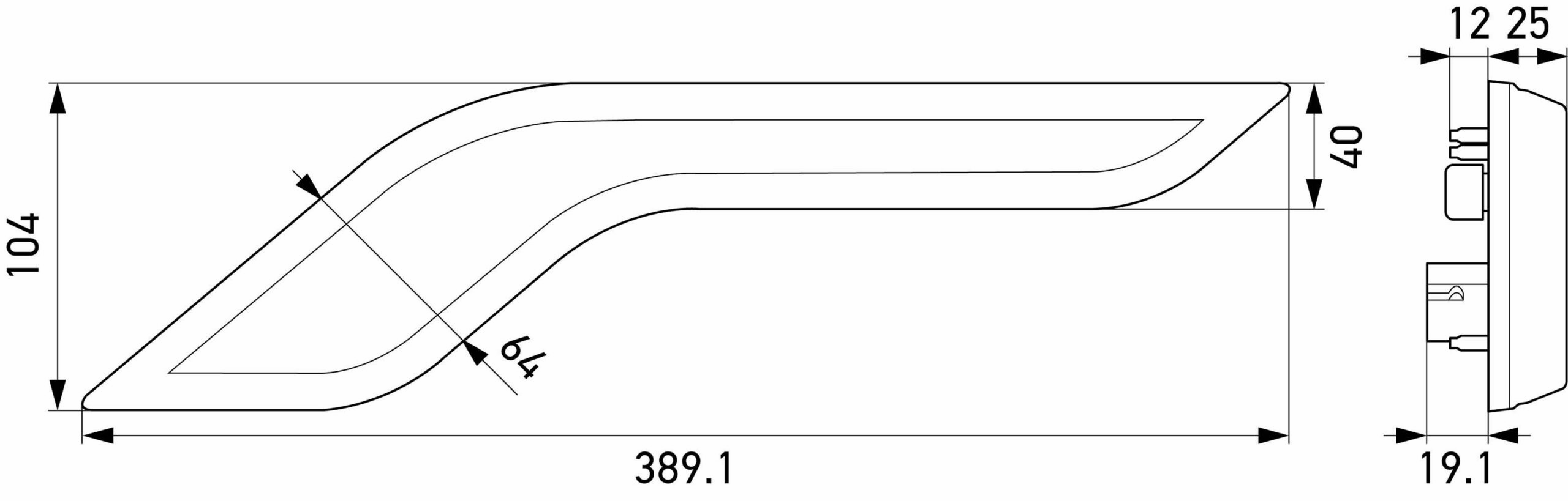 Trim Cover, tail light - Shapeline Style