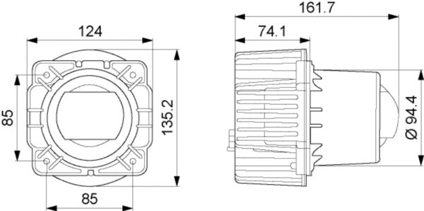 DE/LED-Insert, headlight - 90mm Essential L4565 - 12/24V (image 3)