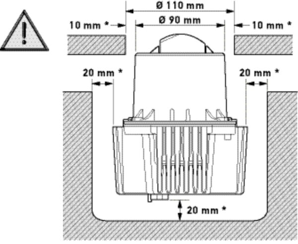 Asymmetric/DE/LED-Insert, headlight - 90mm Essential L4565 - 24/12V (image 6)