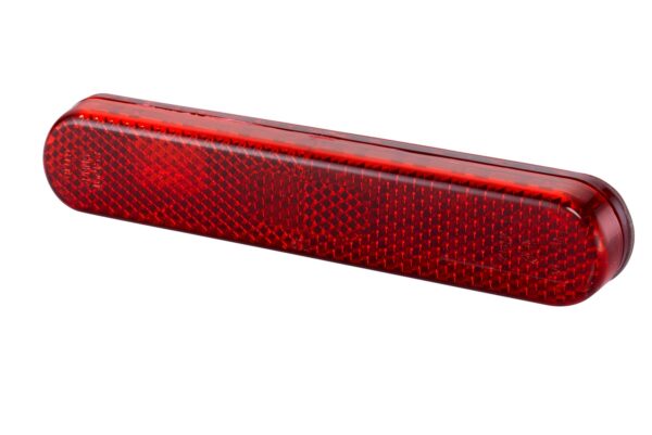 Reflector - Lens Colour: Red - oval - Glued/mounting