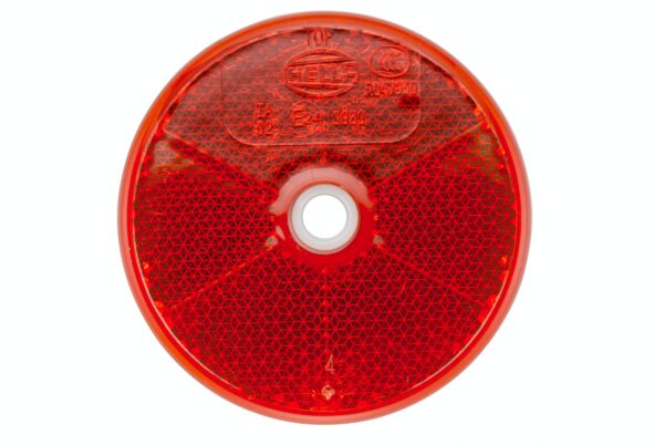 Reflector - Lens Colour: Red - round - Bolted/mounting (image 2)