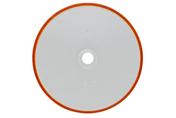 Reflector - Lens Colour: Yellow - round - Bolted/mounting (image 4)