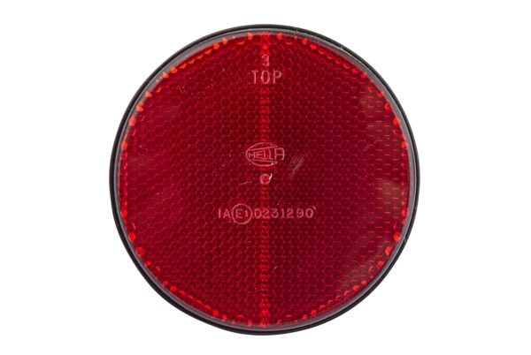 Reflector - Lens Colour: Red - round - Bolted/mounting (image 2)