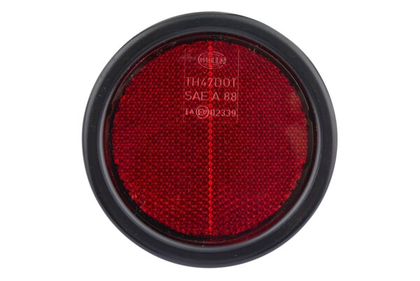 Reflector - Lens Colour: Red - round - mounting/Bolted (image 2)