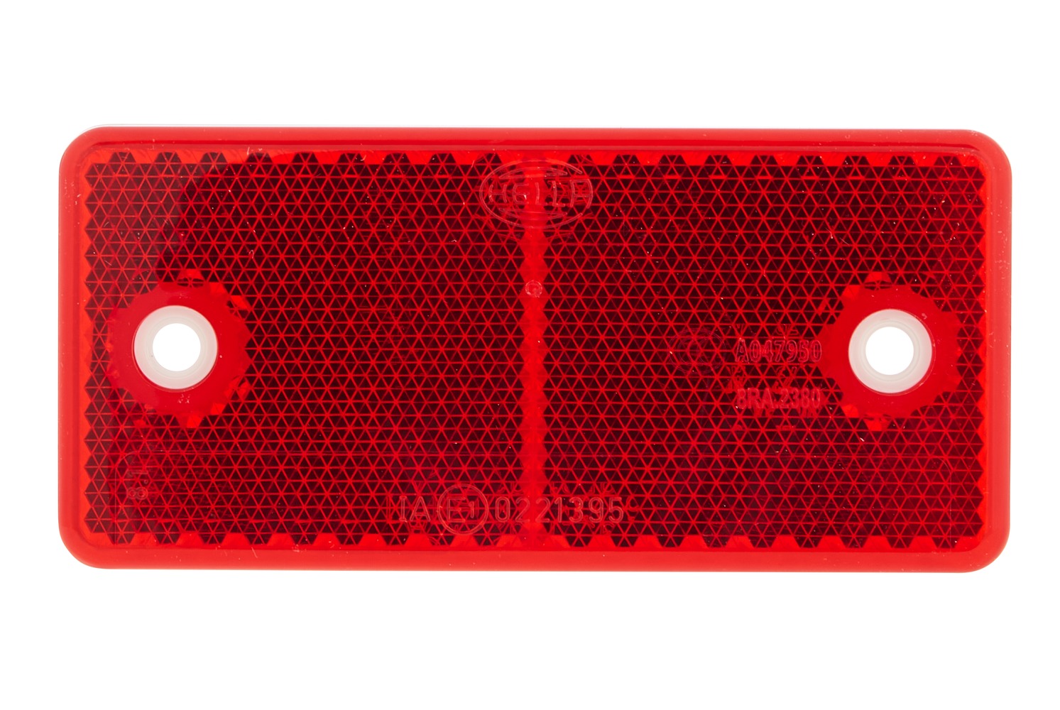 Reflector - Lens Colour: red - rectangular - Bolted/mounting - Image 2