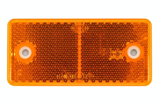 Reflector - Lens Colour: yellow - rectangular - Bolted/mounting (image 2)