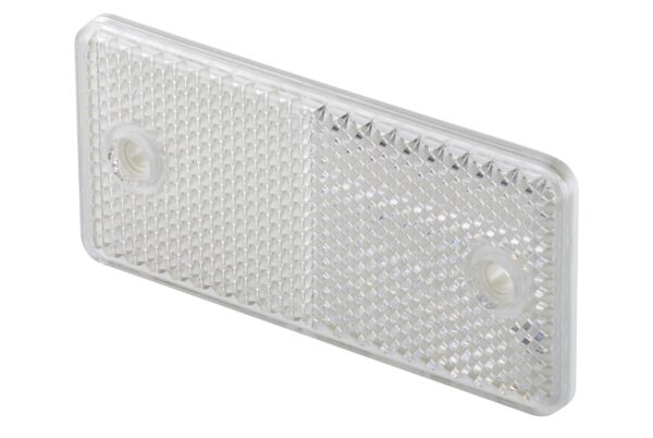 Reflector - Lens Colour: White - rectangular - Bolted/mounting