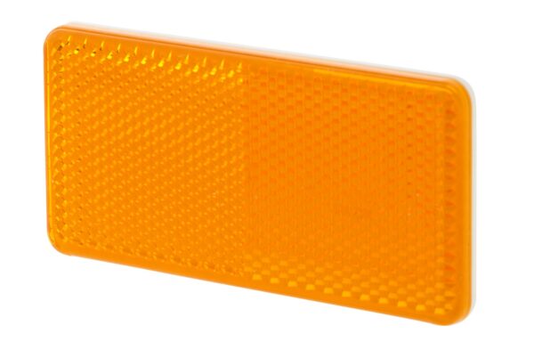 Reflector - Lens Colour: Yellow - rectangular - Glued/mounting