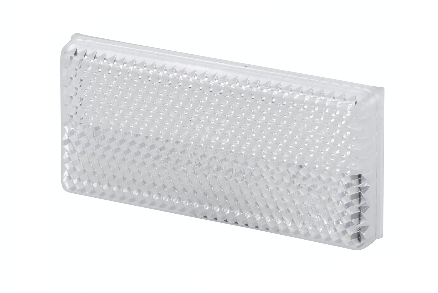 Reflector - Lens Colour: White - rectangular - Glued/mounting
