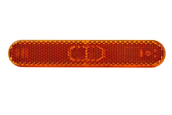 Reflector - Lens Colour: Orange - oval - Glued/mounting (image 2)