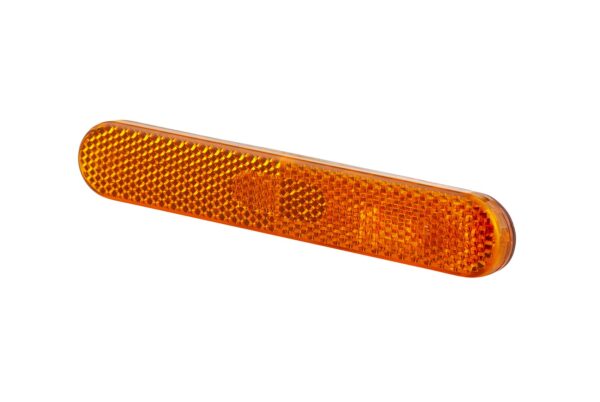 Reflector - Lens Colour: Orange - oval - Glued/mounting