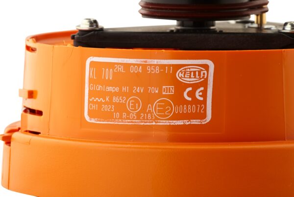 Halogen-Rotating Beacon - KL 700 - 24V - yellow (amber) (image 6)