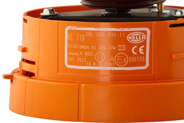 Halogen-Rotating Beacon - KL 710 - 24V - yellow (amber) (image 5)