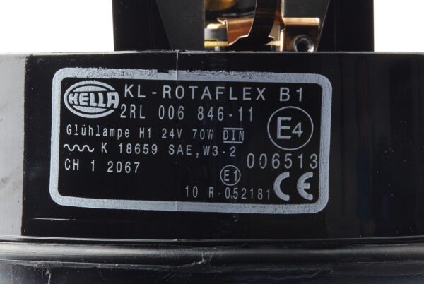 Halogen-Rotating Beacon - KL Rotaflex - 24V - Blue (image 5)