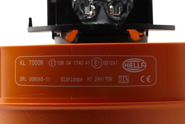 Halogen-Rotating Beacon - KL 7000 - 24V - yellow (amber) (image 5)
