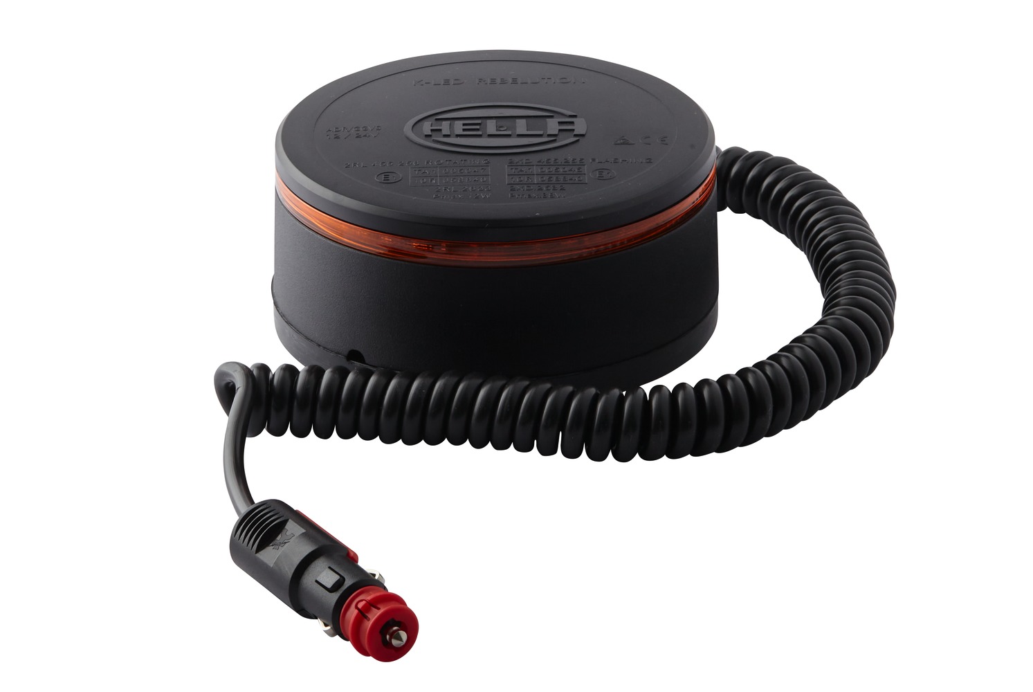 LED-Rotating Beacon - K-LED Rebelution - 12/24V - yellow (amber)