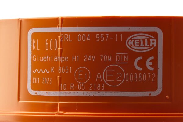 Halogen-Rotating Beacon - KL 700 - 24V - yellow (amber) (image 5)
