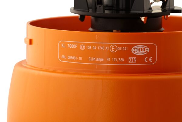 Halogen-Rotating Beacon - KL 7000 - 12V - yellow (amber) (image 5)