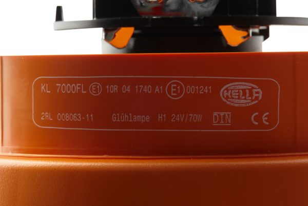 Halogen-Rotating Beacon - KL 7000 - 24V - yellow (amber) (image 5)