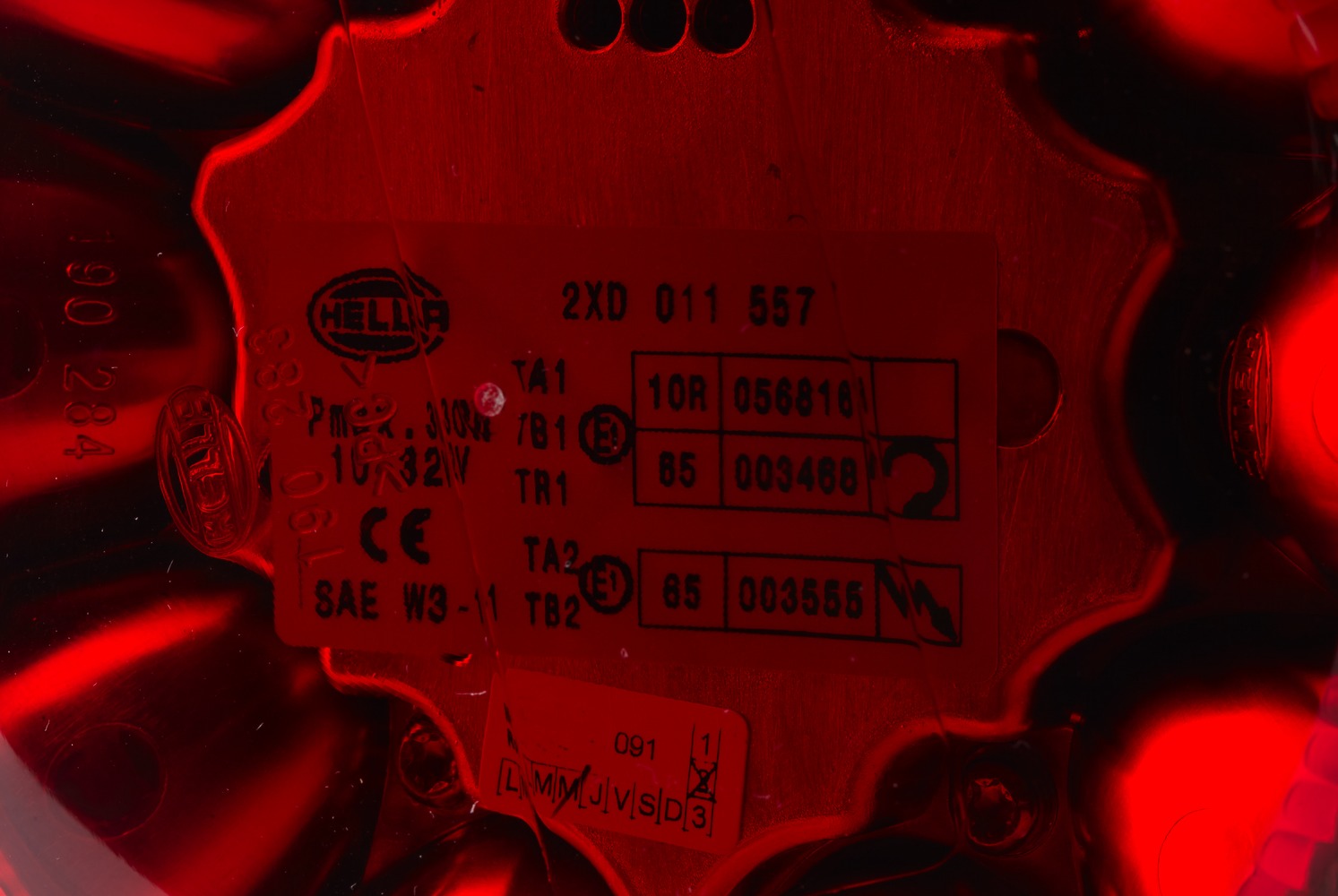 LED-Strobe-type Beacon - K-LED 2.0 R - 12/24V - Red - Image 5