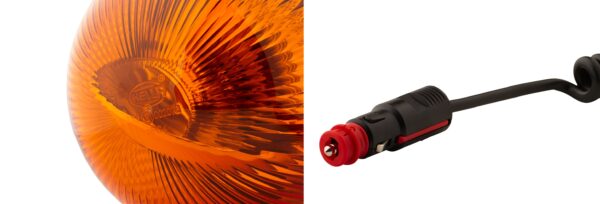 Halogen-Rotating Beacon - Rota Compact - 12V - yellow (amber) (image 4)