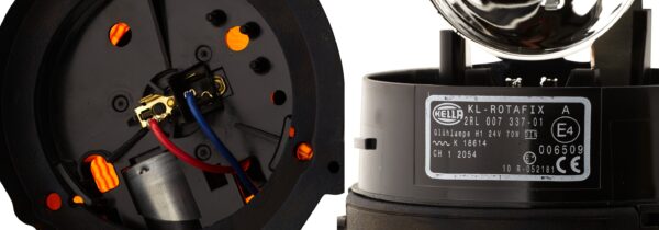 Halogen-Rotating Beacon - KL Rotafix - 24V - yellow (amber) (image 4)