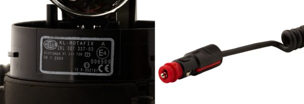 Halogen-Rotating Beacon - KL Rotafix - 24V - yellow (amber) (image 4)