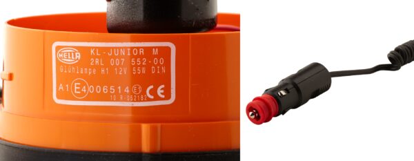 Halogen-Rotating Beacon - KL Junior - 12V - yellow (amber) (image 4)