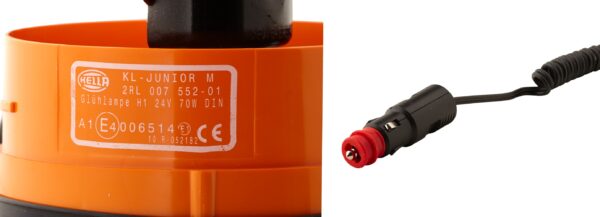 Halogen-Rotating Beacon - KL Junior - 24V - yellow (amber) (image 4)