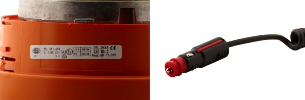 LED-Rotating Beacon - KL 7000 - 12/24V - yellow (amber) (image 4)