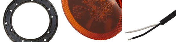 LED-Rotating Beacon - K-LED 1.2 - 12/24V - yellow (amber) (image 4)