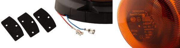 LED-Strobe-type Beacon - RotaLED Compact - 12/24V - yellow (amber) (image 4)