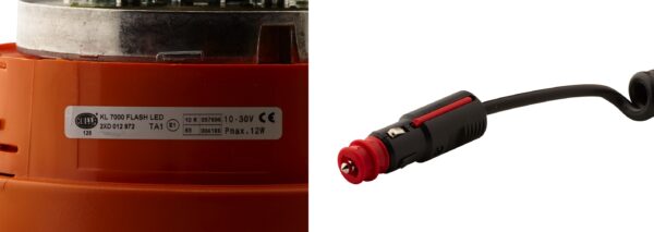 LED-Strobe-type Beacon - KL 7000 - 12/24V - yellow (amber) (image 4)