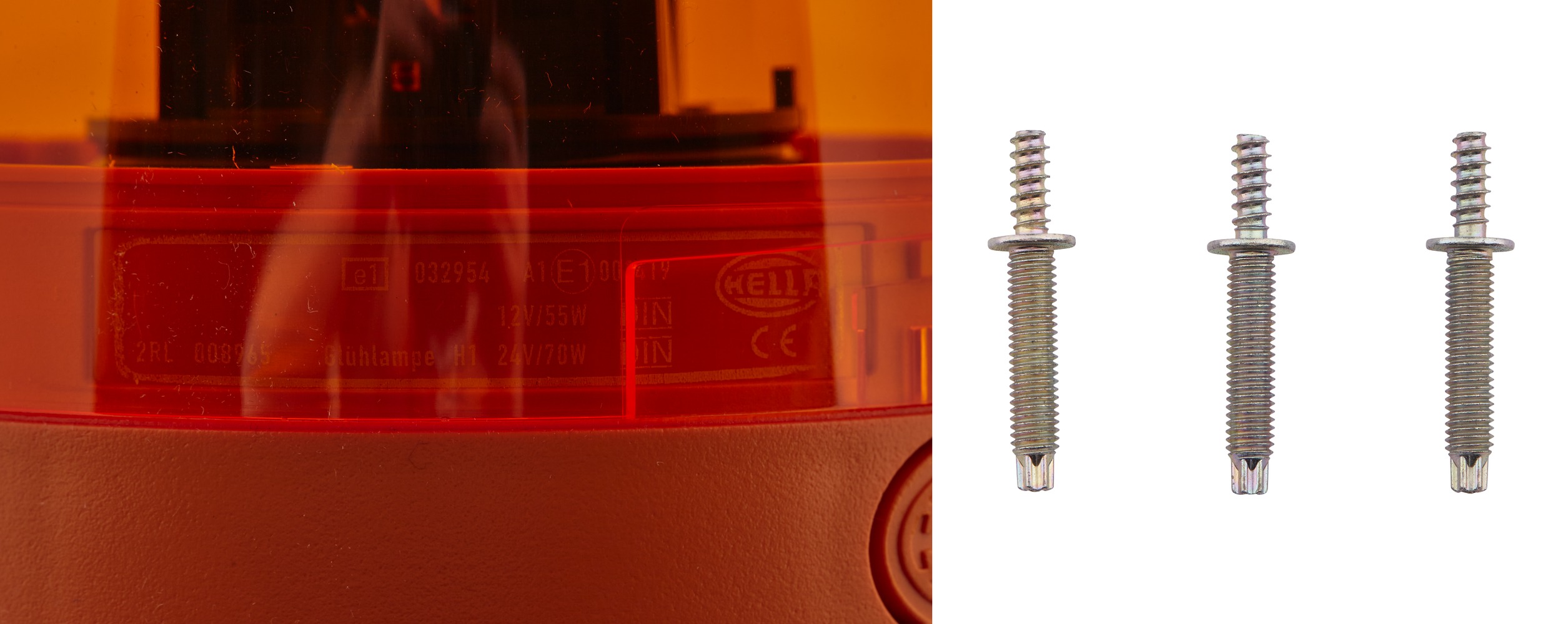 Halogen-Rotating Beacon - KL JuniorPlus - 12V - yellow (amber) - Image 5