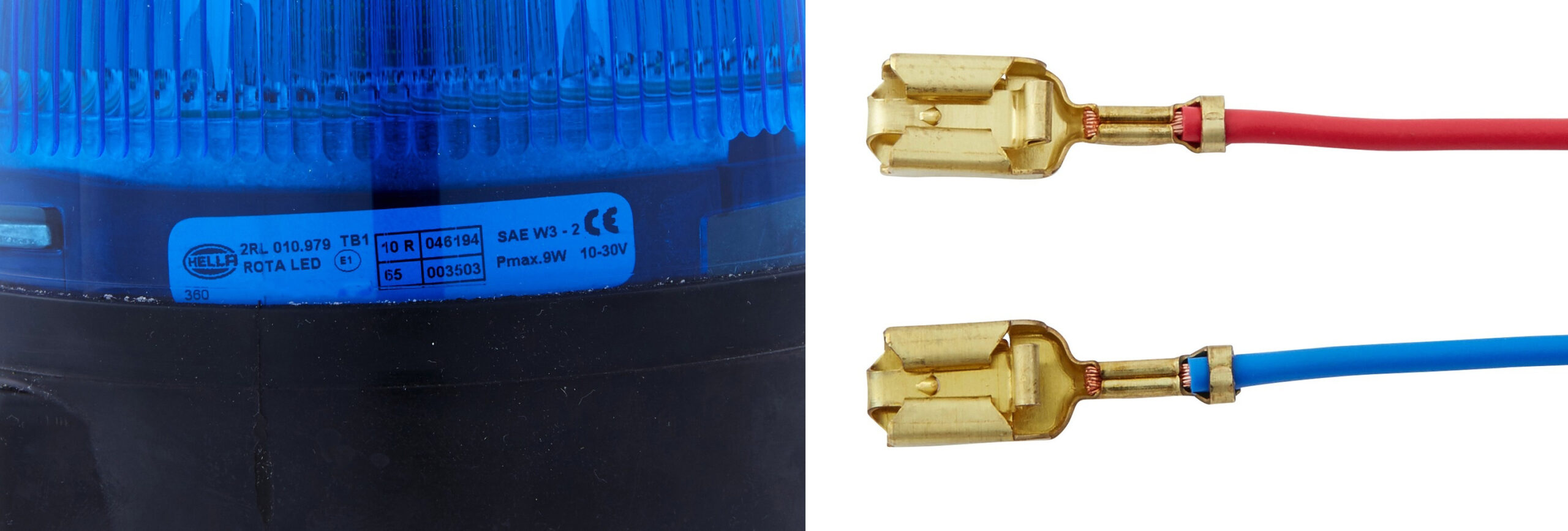 LED-Rotating Beacon - RotaLED - 12/24V - Blue - Image 4