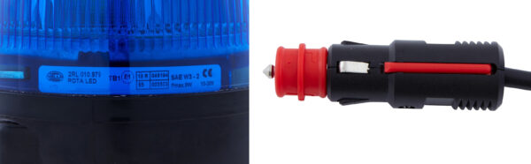 LED-Rotating Beacon - RotaLED - 12/24V - Blue (image 4)