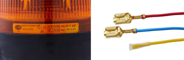 LED-Strobe-type Beacon - RotaLED - 12/24V - yellow (amber) (image 4)