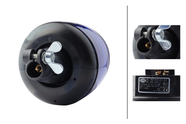Halogen-Rotating Beacon - KL Rotaflex - 24V - Blue (image 6)
