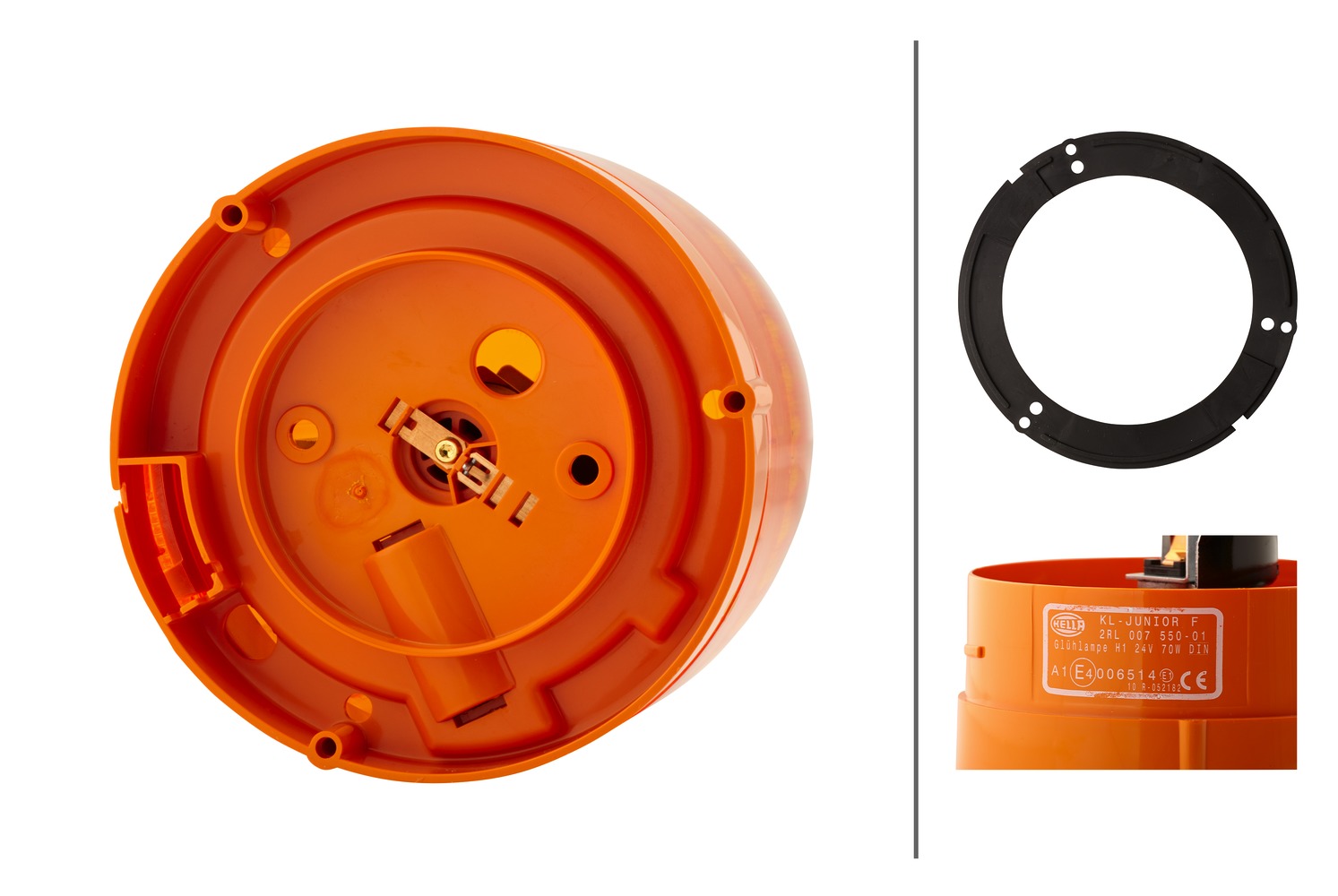 Halogen-Rotating Beacon - KL Junior - 24V - yellow (amber) - Image 6