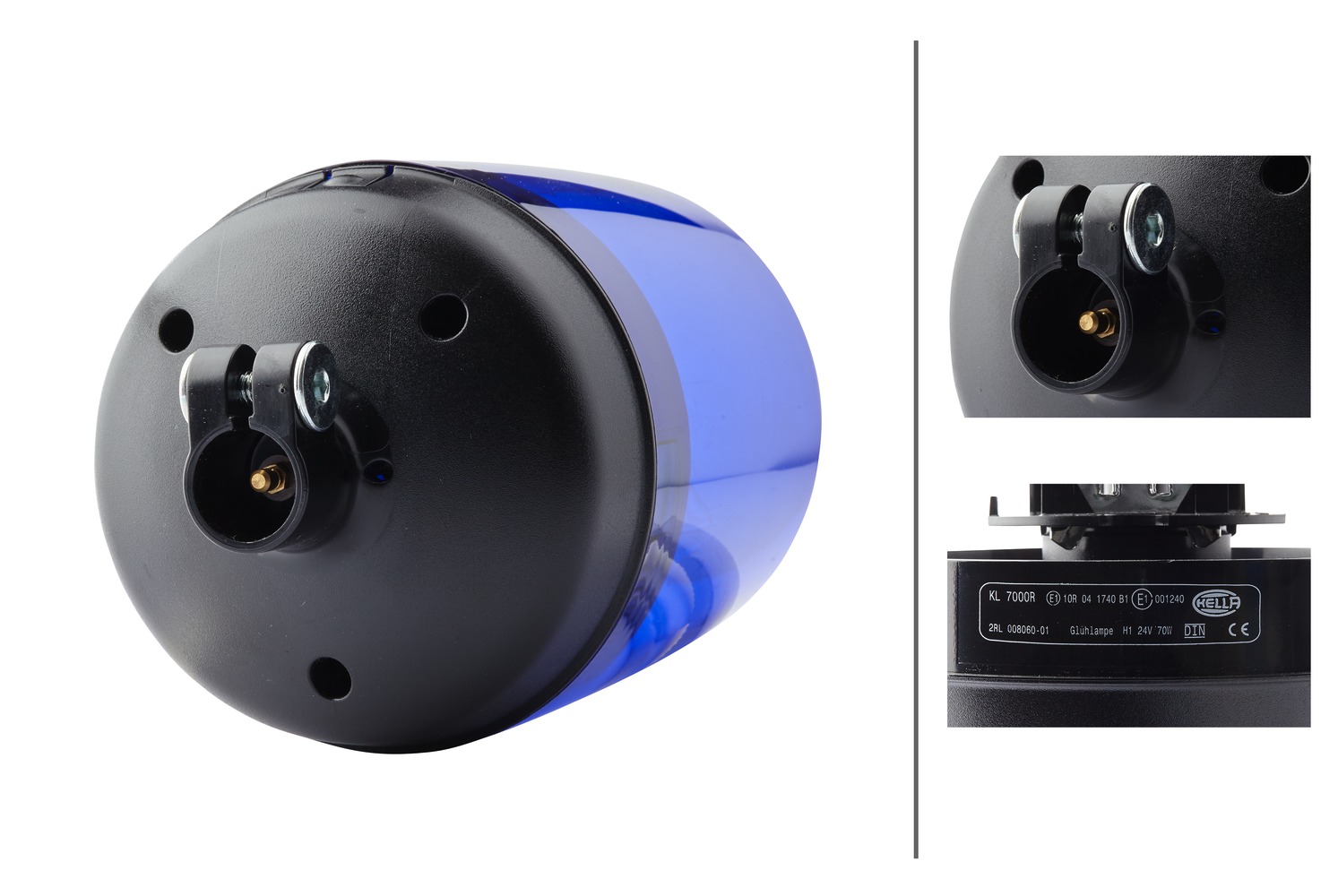 Halogen-Rotating Beacon - KL 7000 - 24V - Blue - Image 6