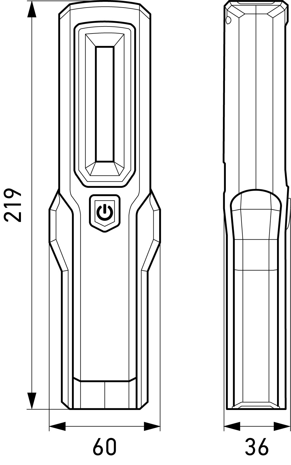 LED-Hand lamp UHL280 - 3.7V