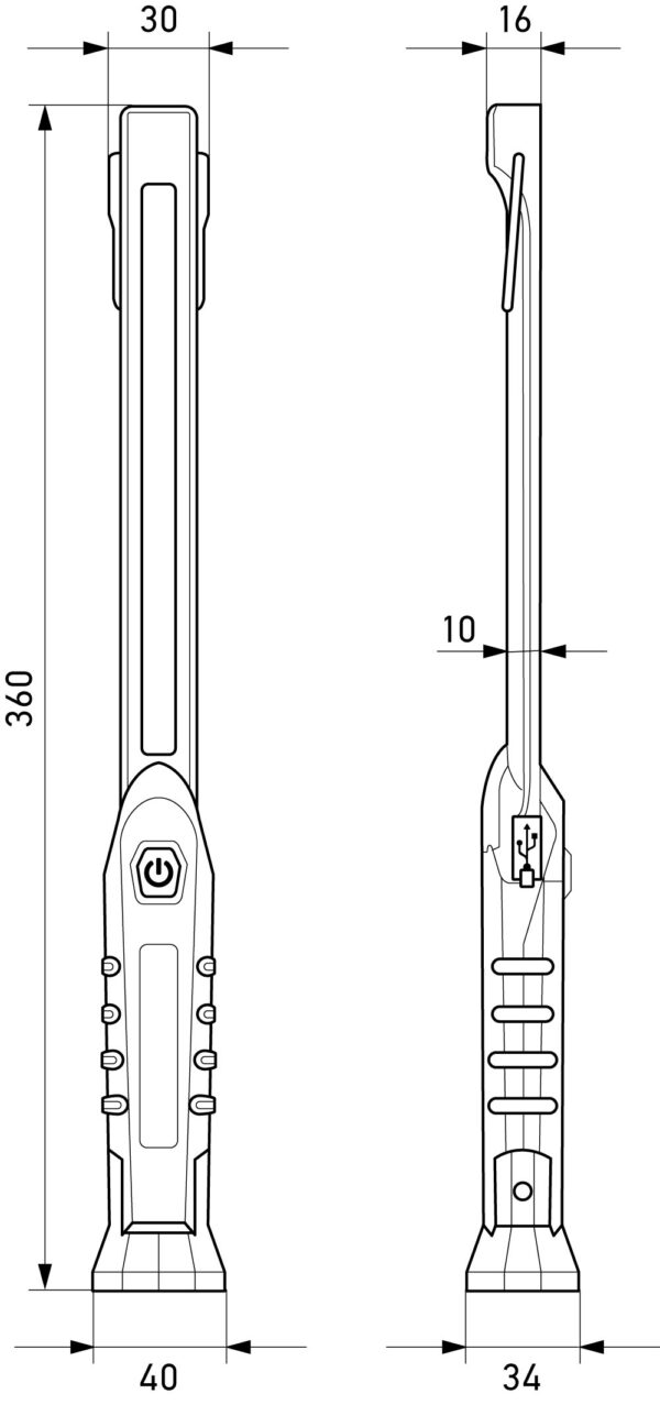 LED-Hand lamp USL300 - 3.7V