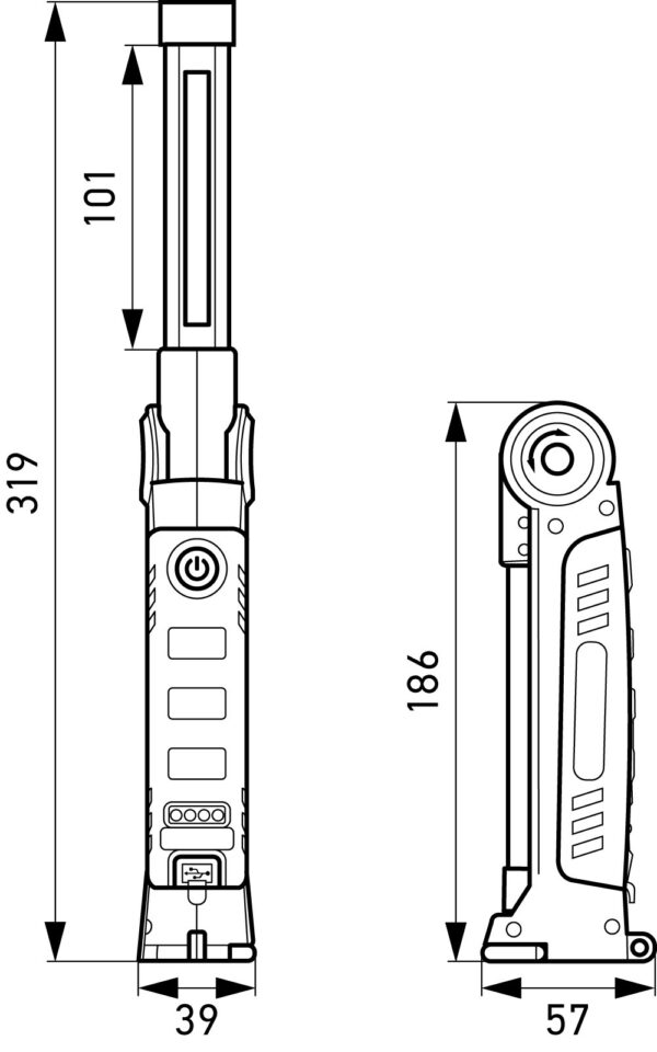 LED-Hand lamp USP300 - 3.7V