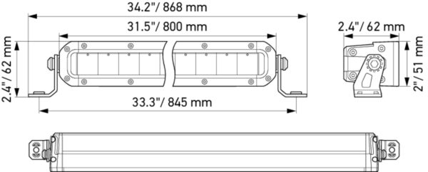 LED-Spotlight - Black Magic Tough Lightbar 32" - 12/24V - 5410lm (image 2)
