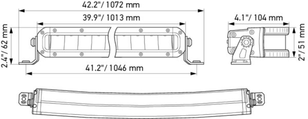 LED-Spotlight - Black Magic Tough Lightbar 40" - 12/24V - 6800lm (image 3)