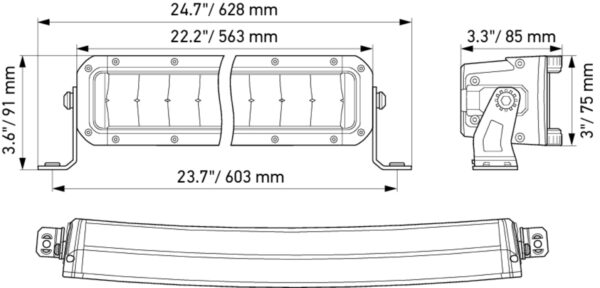 LED-Spotlight - Black Magic Tough Lightbar 21.5" - 12/24V - 5880lm (image 3)