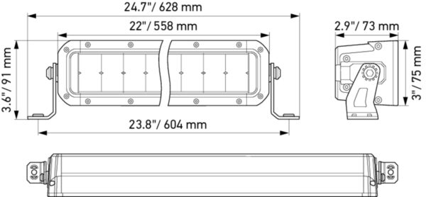 LED-Spotlight - Black Magic Tough Lightbar 21.5" - 12/24V - 5500lm (image 3)