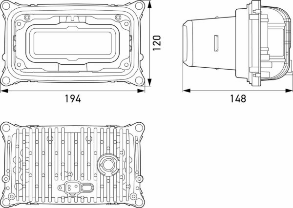 Asymmetric-Insert, headlight - SlimLine - 12/24V (image 2)