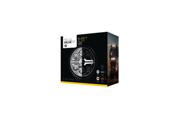 LED-Spotlight - Blade Black 7" - 12/24V - white/yellow (amber) - 1670lm (image 2)